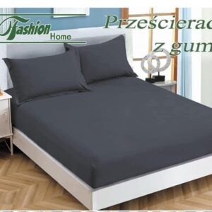 Kummiga Tumehall Puuvillane Voodilina