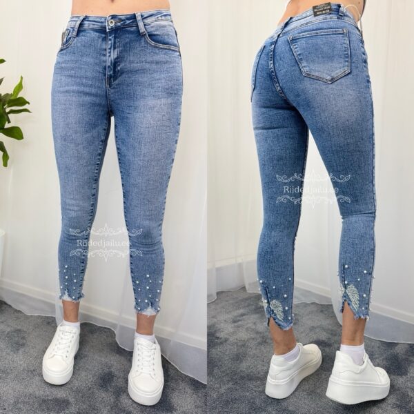 Naiste Pärlitega Teksad Denim SH