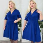 Naiste Kaunis ja Sädelev Erksinine Kleit