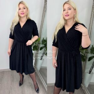 Naiste Kaunis ja Sädelev Must Kleit