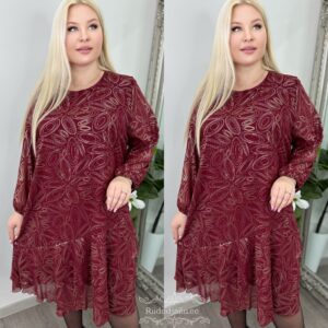 Naiste Kaunis ja Sädelev Bordoo Kleit