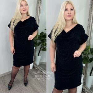 Naiste Kaunis ja Sädelev Must Kleit