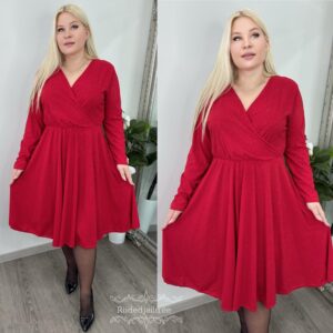 Naiste Kaunis ja Sädelev Punane Kleit