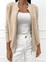 Naiste Beež Alpaka Pehme Kampsun