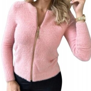 Naiste roosa Alpaka Pehme Kampsun