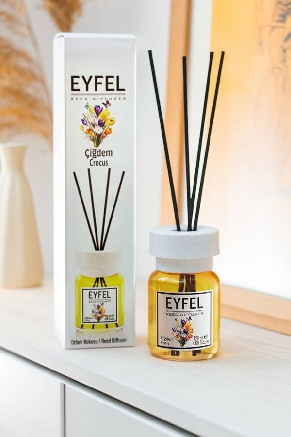 Kodulõhnastaja koos pulkadega Eyfel Crocus, 120 ml - Image 2