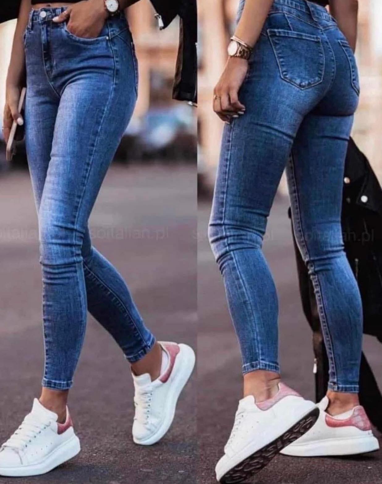 Naiste Tumesinised Teksad Goodies