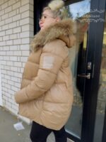 Naiste Pruun Jope Naturaalse Karvaga