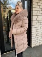 Naiste Kaunis Beez Karvaga Mantel