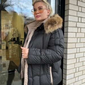 Naiste Must Jope Naturaalkarvaga