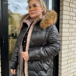 Naiste Must Jope Naturaalkarvaga