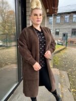 Šokolaad alpaka pikk mantel