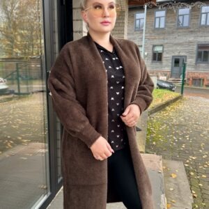 Šokolaad alpaka pikk mantel
