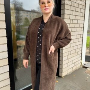 Šokolaad alpaka pikk mantel