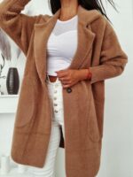 Alpaka jakk Pruun trukiga