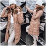 Naiste Kaunis Beež Mantel Naturaalse Karvaga