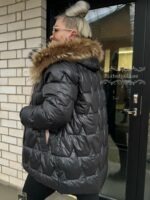 Naiste Must Jope Naturaalkarvaga