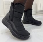 Naiste lühikesed mustad naiste saapad