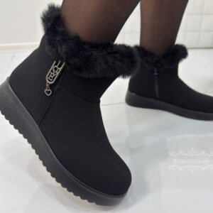 Naiste lühikesed mustad naiste saapad