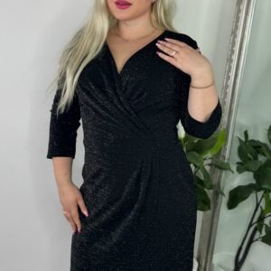 Naiste Kaunis ja Sädelev Must Kleit