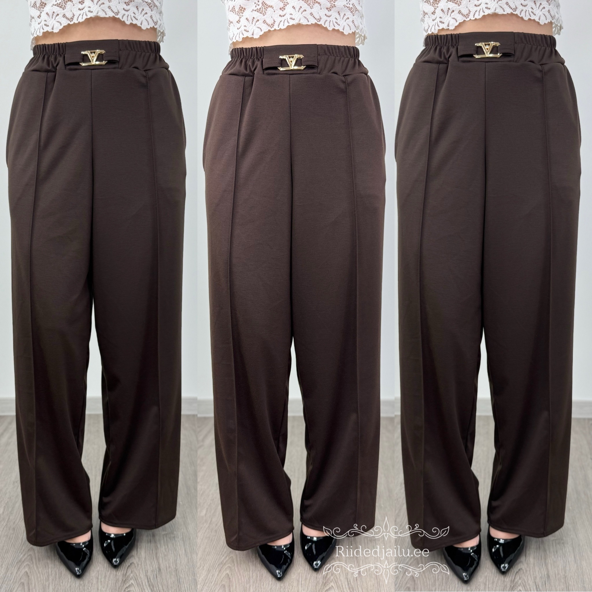 Naiste viisakas püksid kaunistusega