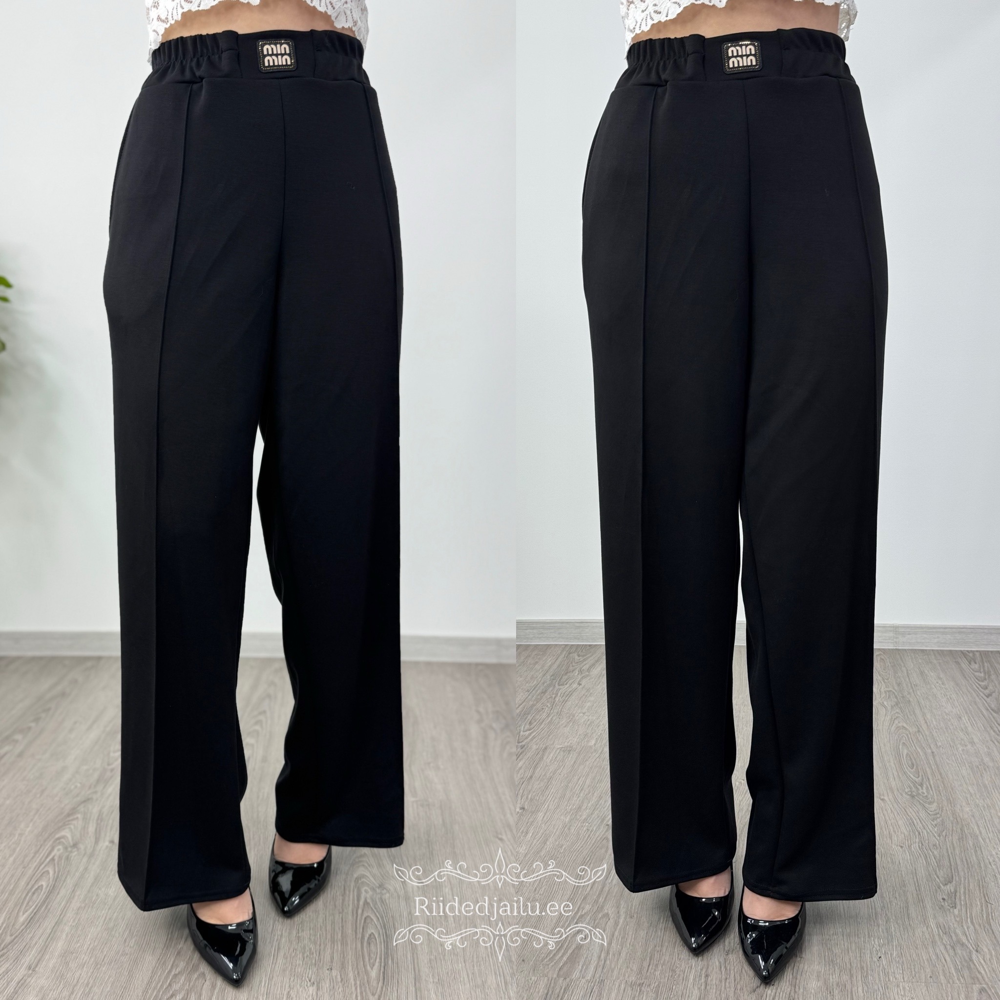 Naiste viisakas püksid kaunistusega