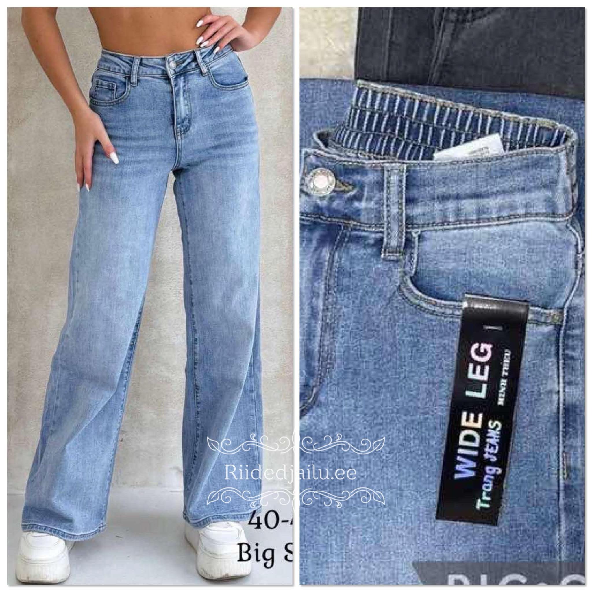 Naiste Sinised Klassikalised Teksad Trang