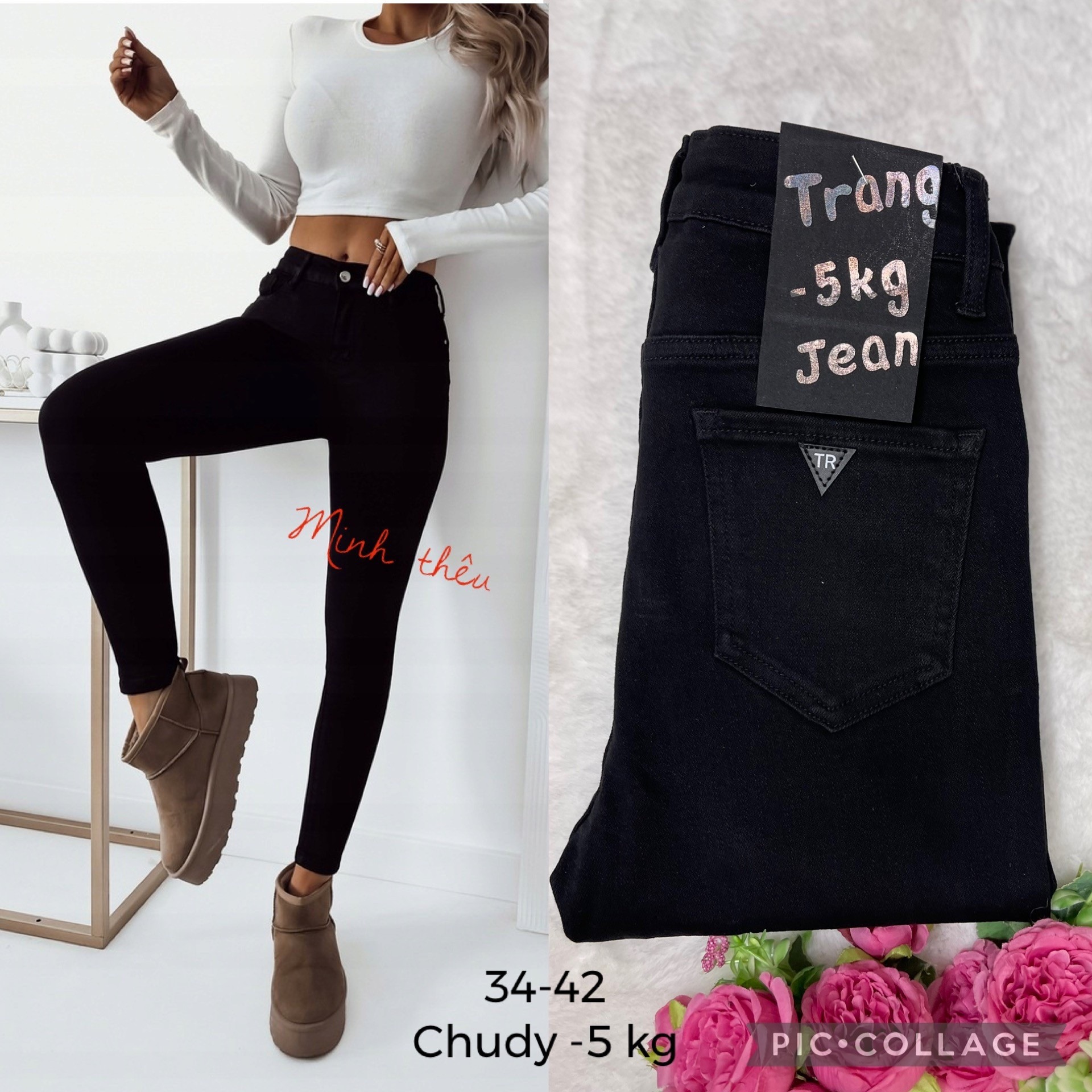 Naiste Mustad Teksad Trang