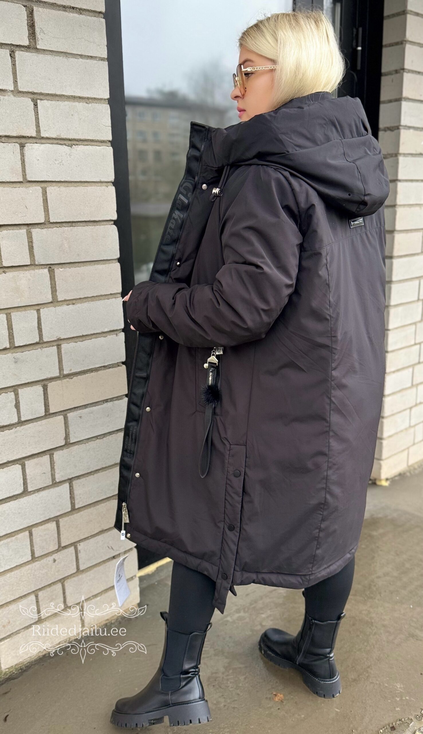 Naiste Pikk Must-Beez Parka - Image 3