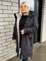 Naiste Pikk Must-Beez Parka