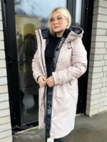 Naiste Mugav Pikk Beez Parka