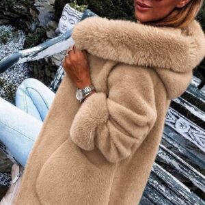 Elegantne Camel alpaka jakk