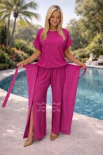 Elegantne komplekt pluus ja püksid