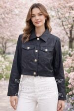 Naiste pehme must nahktagi