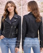 Naiste pehme must nahktagi