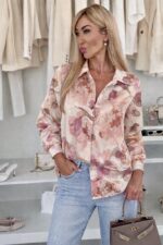 Naiste viisakas viskoosne pluus