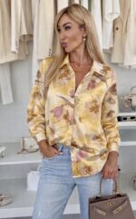 Naiste viisakas viskoosne pluus