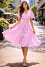 Naiste Helelilla Klassikaline Kleit