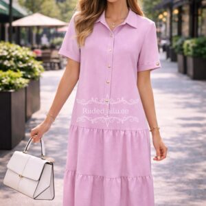 Naiste Helelilla Klassikaline Kleit