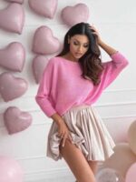 Pehme viisakas lipsuga kampsun