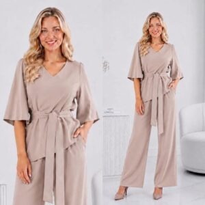 Elegantne komplekt pluus ja püksid