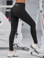 Kõrge pihaosa ja logoga naiste spordiretuusid FITNESS