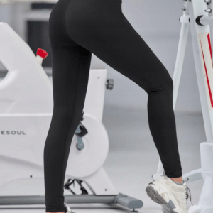 Kõrge pihaosa ja logoga naiste spordiretuusid FITNESS