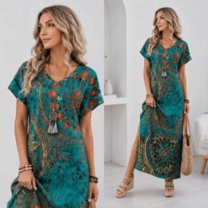 Kleit boho stiilis – vintage mustriga suvine kleit